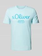 s.Oliver RED LABEL Regular Fit T-Shirt aus reiner Baumwolle mit großem...