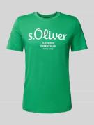 s.Oliver RED LABEL Regular Fit T-Shirt aus reiner Baumwolle mit großem...