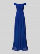 TROYDEN COLLECTION Abendkleid im Stufen-Look in Royal, Größe 36