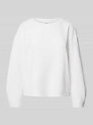 s.Oliver RED LABEL Relaxed Fit Sweatshirt aus Modal-Mix-Scuba in Weiss...