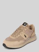 Polo Ralph Lauren Ledersneaker mit Logo-Detail Modell 'TRAIN' in Beige...