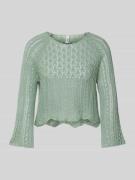 Only Cropped Strickpullover mit Baumwoll-Anteil Modell 'NOLA' in Schil...