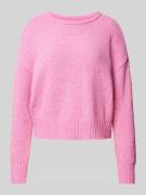 Only Loose Fit Strickpullover mit weichem Garn Modell 'TERESA' in Pink...