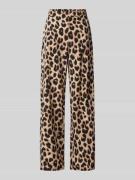 Pieces Loose Fit Stoffhose mit Allover-Print Modell 'GURLA' in Metalli...