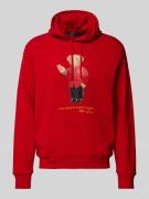 Polo Ralph Lauren Hoodie mit Polo Bear Print in Rot, Größe L