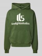 Low Lights Studios Oversized Hoodie mit Kapuze in Hellgruen, Größe XS