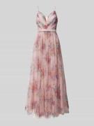 Hey Kyla Abendkleid mit tiefem V-Ausschnitt in Rose, Größe 32