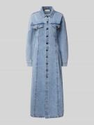 Copenhagen Muse Jeanskleid mit Brusttaschen in Hellblau, Größe S
