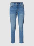 Buena Vista Cropped Jeans mit Label-Details in Blau, Größe XS