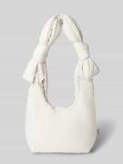 LEFRIK Handtasche mit Knotendetails Modell 'BIWA' in Weiss, Größe 1