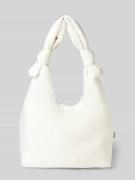 LEFRIK Handtasche mit Knotendetails Modell 'BIWA' in Weiss, Größe 1