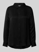 Street One Regular Fit Bluse mit durchgehender Knopfleiste in BLACK, G...