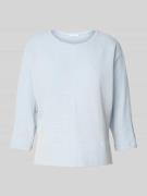 OPUS Sweatshirt mit 3/4-Ärmeln Modell 'Serera' in Blau, Größe 36