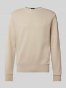 Polo Ralph Lauren Sweatshirt mit Label-Stitching in Beige, Größe L