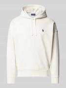 Polo Ralph Lauren Hoodie mit Logo-Stitching in Offwhite, Größe L