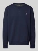 Polo Ralph Lauren Sweatshirt mit Logo-Stitching in Marine, Größe L