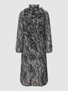 Saint Tropez Blusenkleid mit Rüschen Modell 'Lilly' in Black, Größe S