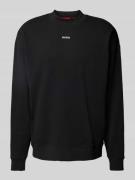 HUGO Oversized Sweatshirt mit Label-Print Modell 'Dapocrew' in Black, ...