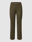 Marc O'Polo Denim Stoffhose mit Strukturmuster in Khaki, Größe M