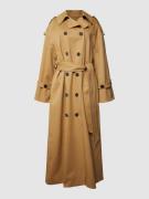By Malene Trenchcoat mit Reverskragen in Sand, Größe 36