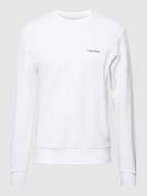 CK Calvin Klein Sweatshirt mit Label-Detail in Weiss, Größe XXL
