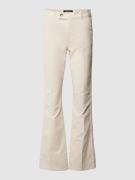 AEngels Bootcut Stoffhose mit Eingrifftaschen in Offwhite, Größe 42