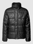 Tom Tailor Steppjacke in Leder-Optik in Black, Größe XXL