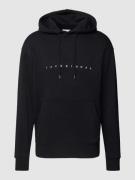 Jack & Jones Hoodie mit Label-Print in Black, Größe L