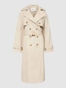 YAS Trenchcoat in unifarbenem Design Modell 'YASTERONIMO' in Beige, Gr...