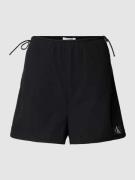 Calvin Klein Jeans Loose Fit Shorts mit seitlichen Schnürungen in Blac...