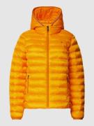 Tommy Hilfiger Steppjacke mit Reißverschlusstaschen in Orange, Größe L