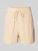 QS Shorts mit Strukturmuster in Beige, Größe 38