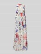 Jake*s Cocktail Abendkleid mit floralem Muster in Ecru, Größe 38