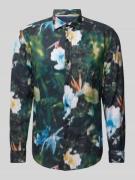 OLYMP Level Five Slim Fit Freizeithemd aus reinem Leinen mit Allover-M...