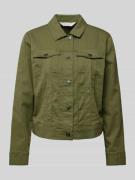 Apricot Jacke mit Brustpattentaschen in Khaki, Größe M