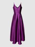 Swing Abendkleid mit V-Ausschnitt in Violett, Größe 42