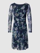 Swing Cocktailkleid mit Raffungen in Marine, Größe 40
