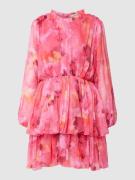 LACE & BEADS Cocktailkleid mit floralem Print in Pink, Größe S