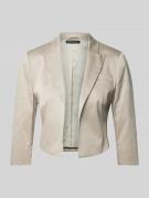 Betty Barclay Blazer in unifarbenem Design in Sand, Größe 44