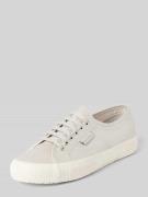 Superga Sneaker mit Label-Detail in Silber, Größe 40