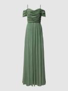 TROYDEN COLLECTION Abendkleid mit Raffungen in Mint, Größe 38