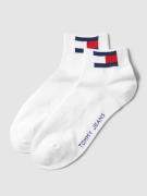 Tommy Hilfiger Sneakersocken mit Logo-Print im 2er-Pack in Weiss, Größ...