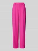 Milano Italy Wide Leg Stoffhose mit Viskose-Anteil in Pink, Größe 42