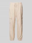 FREE/QUENT Cargohose aus Leinen-Viskose-Mix Modell 'Lava' in Sand, Grö...