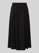 s.Oliver BLACK LABEL Wide Leg Stoffhose mit Kellerfalten in Black, Grö...