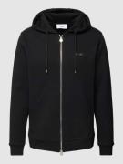Balr. Regular Fit Sweatjacke mit Reißverschluss in Black, Größe XL
