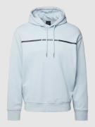 ARMANI EXCHANGE Sweatshirt mit Label-Stitching in Hellblau, Größe M