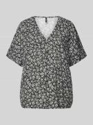 Vero Moda Loose Fit Blusenshirt aus Viskose mit V-Ausschnitt Modell 'E...