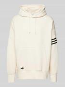 adidas Originals Hoodie mit Label-Stitching in Offwhite, Größe M