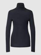 Hanro Longsleeve Turtleneck aus Woll-Seide-Mix in Black, Größe L